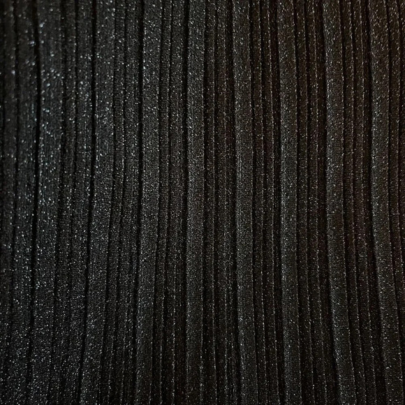 Audrey Parks & Francesca’s Alana Black Pleated Maxi Dress Size Small Open back - Picture 7 of 12